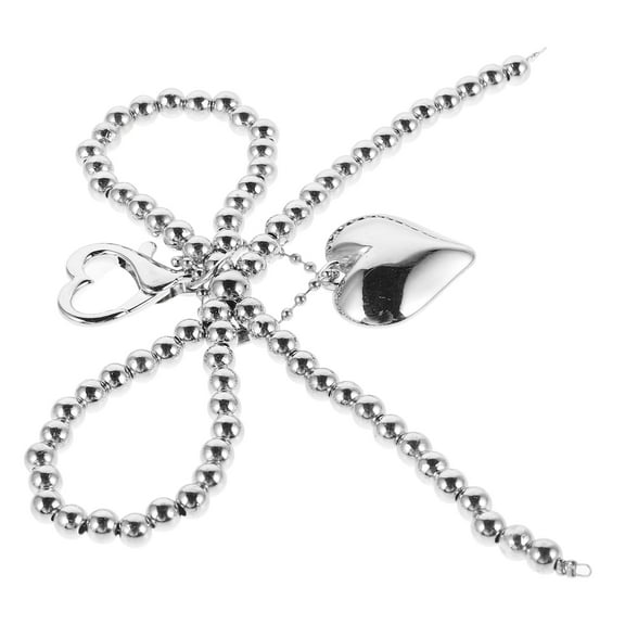 FRCOLOR Heart Bow Keychain Bag Charm Adorable Keychain Charm Decorative Purse Accessory Tote Bag Bowknot Pendant Heart Bow Keychain Keychain For Purse