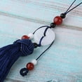 thumbnail image 3 of GUOOL Pendentif Pompon Traditionnel avec Nœud et Perles pour Bijoux Bleu, 3 of 9