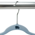thumbnail image 4 of Simplify Kids 25 Pack Velvet Hangers in Light Blue, 4 of 7