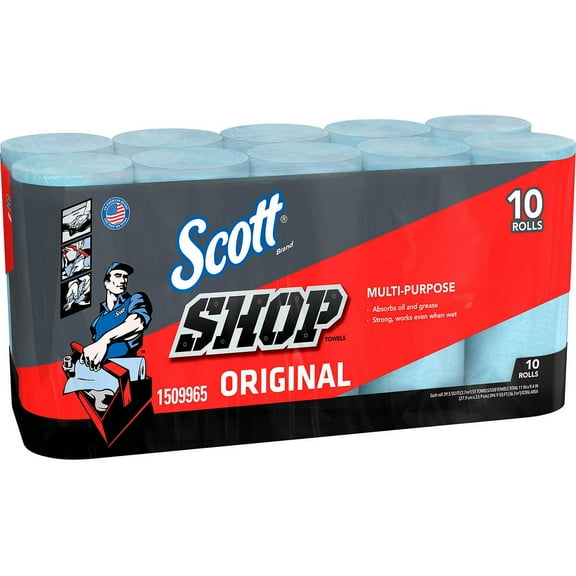 Scott Garage Basement & Auto Disposable Household Cleaning Cloths & Wipes, 10-pack