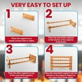 thumbnail image 4 of SereneLife 36 Bottle Stackable Wine Rack,  4-Tier Large Floor Freestanding Modular Bottle Storage, 4 of 6