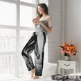 thumbnail image 5 of Salouo Running Horse Print Women's Pajama Pants Casual Loose Sweatpants PJs Flowy Pants Drawstring Palazzo for Women Wide Leg Pants Lounge Pajama -XX-Large, 5 of 8