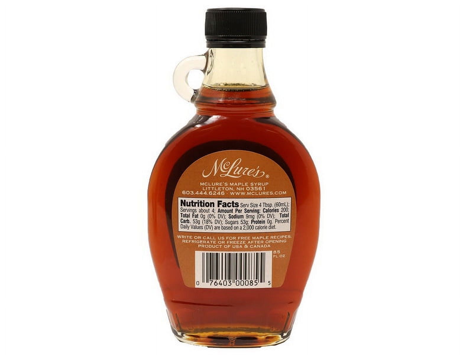 (Price/Case)McLures Grade A Dark Color Robust Taste Maple Syrup 12/8.5oz, 261232