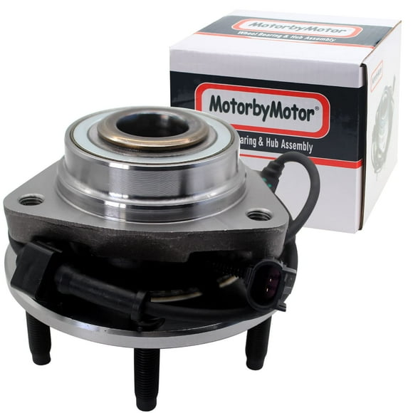 MotorbyMotor 513188 Front Wheel Hub and Bearing Assembly Fits for Chevy Trailblazer SSR, GMC Envoy, Buick Rainier, Oldsmobile Bravada, Isuzu Ascender, Saab 9-7X Hub Bearing 6 Lugs w/ABS