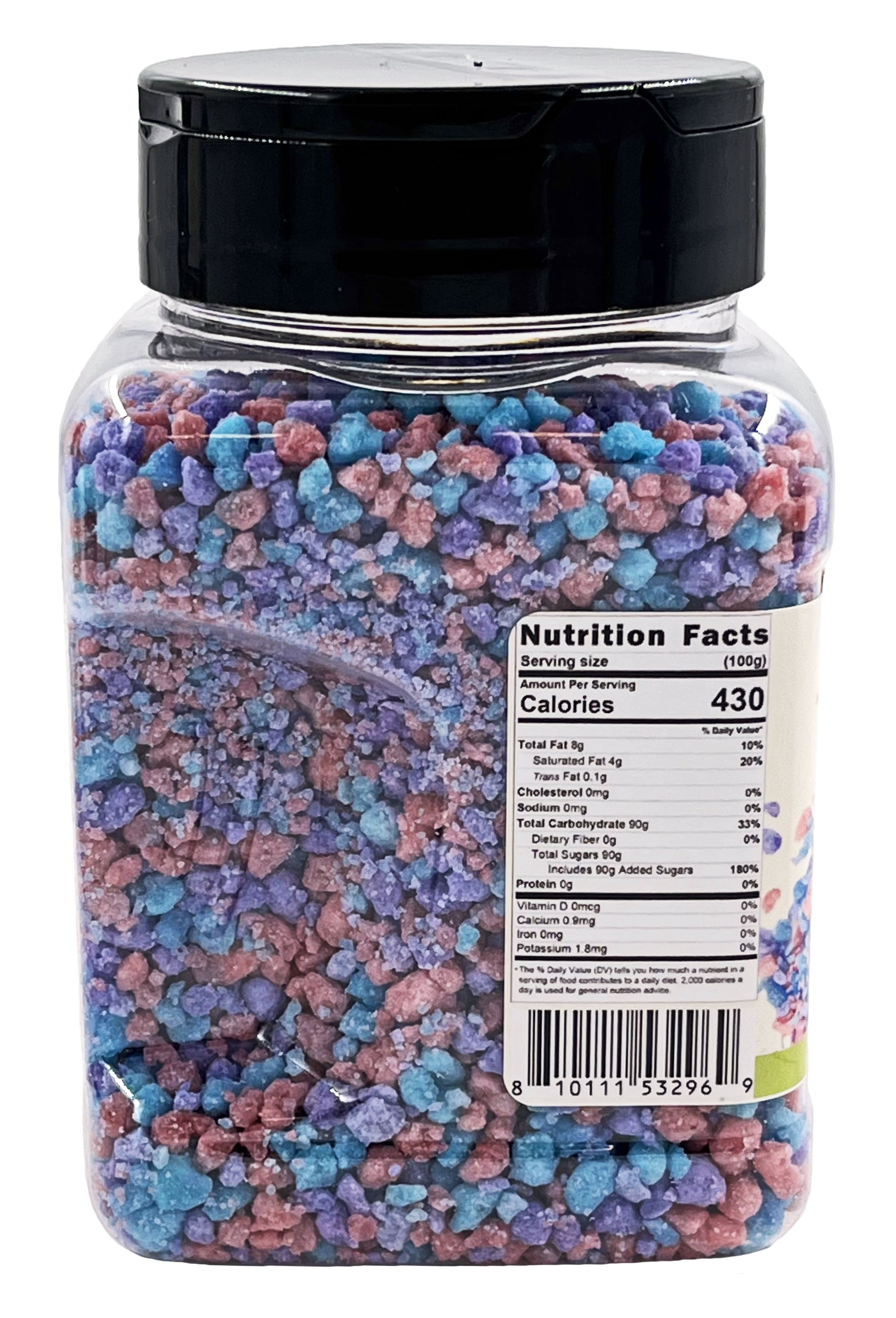Cotton Candy Crunch Ice Cream Topping & Cake Decoration 12oz , by Dasher's Spice & Beans
