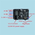 thumbnail image 4 of sweethay Placa amplificadora 2 canales DC 5-24V compatible con Bluetooth 5,0 protección contra cortocircuitos módulo amplificador de sonido Electrónica miscelánea, 4 of 6