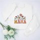thumbnail image 2 of Penkiiy Mujeres de manga larga Mama Sudaderas de cuello redondo Suéter de cuello suelto blusa ligera Tops S Blanco, 2 of 7