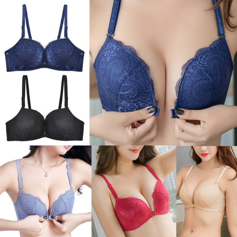 Rumida Front Closure Bras Lace Underwear Bralette Breathable Push Up  Brassiere Without Underwire 