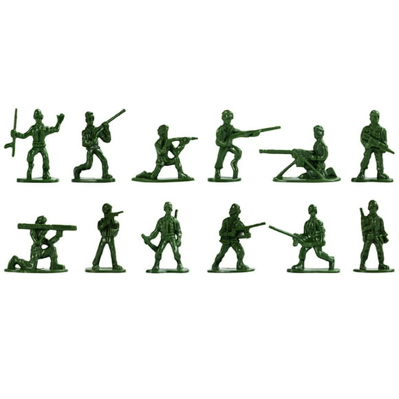 300Pcs Military Plastic Soldier Model Toy Dark Green Color for Boys Army Playsets
