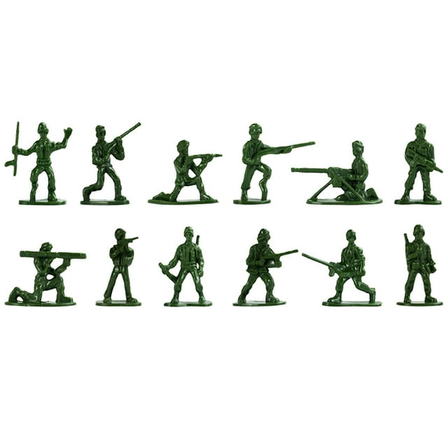 Miangastore 300pcs Military Plastic Soldier Model Toy Kids Toy for Children Military Games