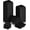 Black, variant on Bed Risers 3 Inch - Pack of 8 - Adjustable Furniture Risers 3 & 6 inch - Anti Slip Foam & Rubber Pad - Stackable Bed Lifts Risers Heavy Duty for Sofa, Bed, Table, Couch & Chair (Black)