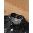 thumbnail image 4 of Kids Boys Summer 2pcs Outfits Bull Head/ Cactus Print Short Sleeve Shirt and Stretch Casual Shorts Set, 4 of 9