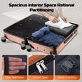 thumbnail image 4 of HOTEEL Luggage Sets 3 Piece 20 in Carry on Luggage Set with Gym bag + Toiletry Bag, Hardshell PC ABS Suitcase with 360° Spinner Wheels for Women Men, 4 of 9