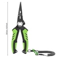 thumbnail image 3 of Weloille Multifunctional Fishing Pliers Set, 1 Piece Stainless Steel Fishing Line Cutter with Lanyard and Storage Bag, Rust Resistant Hook Remover Tool, Suitable for Freshwater Saltwater Fishing, 3 of 6
