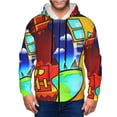 thumbnail image 6 of Lsque Geometry Dash for Mens Full-zip Hoodie, Zip-up Pullover Hooded Sweatshirt, Kangaroo Pocket Hoodie Ideal for Daily Wear, Travel, and Home-3X-Large, 6 of 8