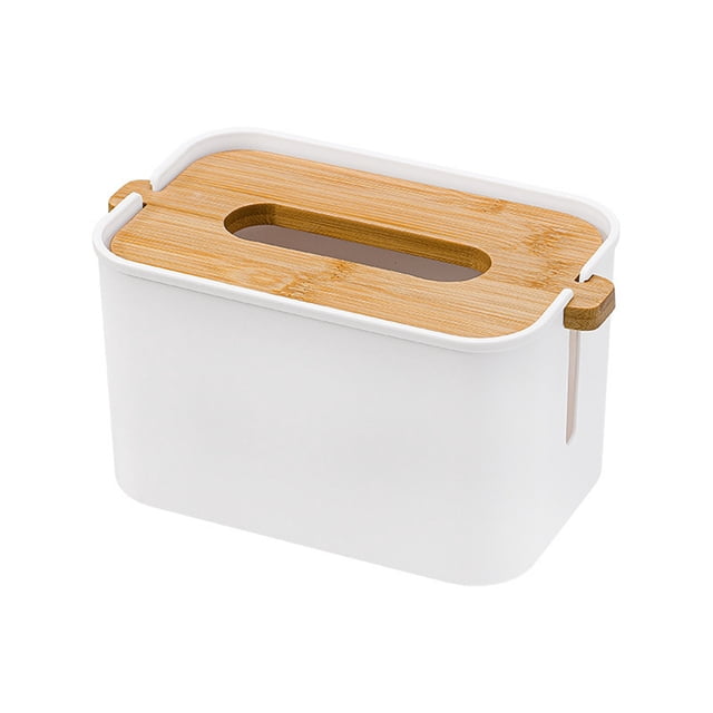 Leutsin Liftable Desktop Tissue Box Household Paper Box Living Room Storage Box