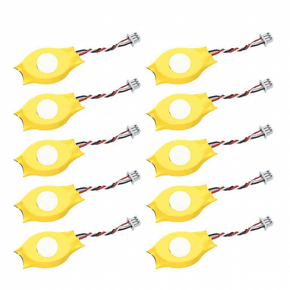 10pcs Notebook Bios Cmos Laptop Cr2032 With 3 Wires 3pin Button Battery