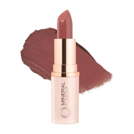 Mineral Fusion Lipstick Molten, Nude Mauve, 0.13 oz, Smudge-Free, Long Lasting