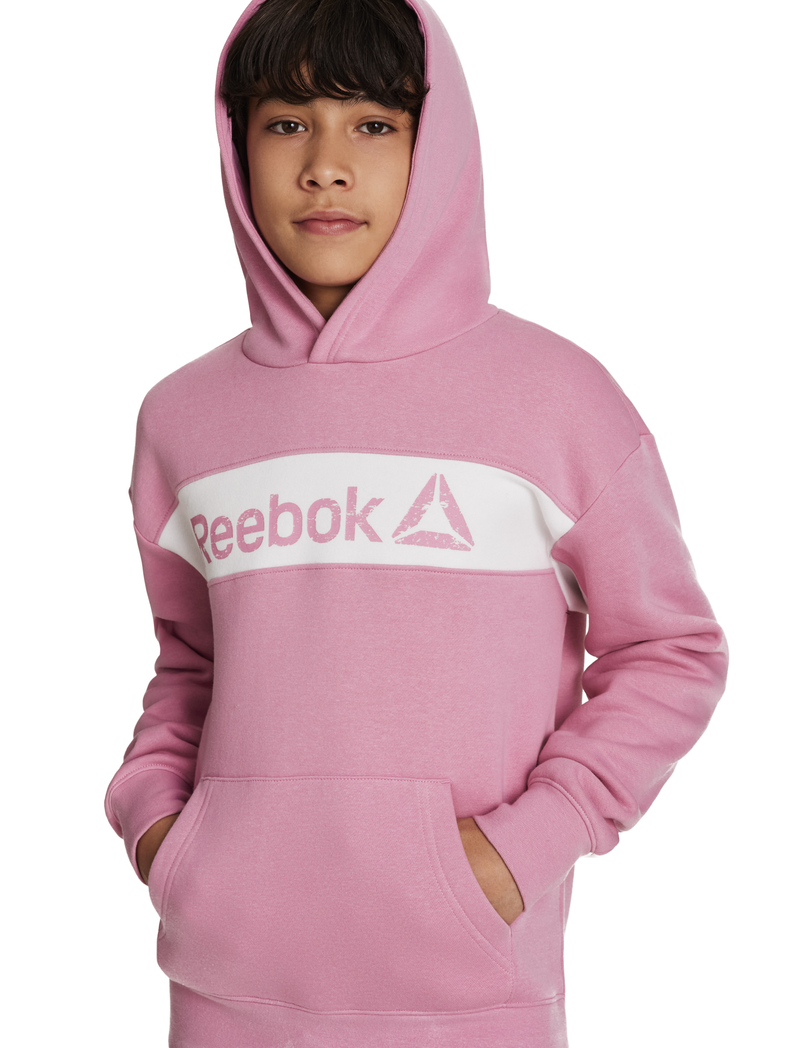 Reebok Boy's Colorblock Fleece Hoodie, Sizes 4-18