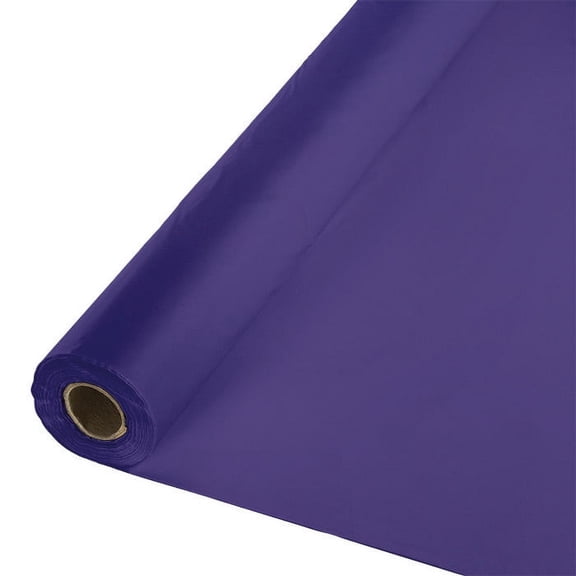 Purple Banquet Plastic Table Roll 100 ft x 40 inch