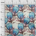 thumbnail image 2 of oneOone Rayon Light Yellow Fabric Leaves & Clover Sewing Material Print Fabric By The Yard 56 Inch Wide, 2 of 5