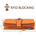 thumbnail image 4 of Women's Wallet RFID Blocking Credit Card Holder Large Capacity Wristlet Leather Wallets Purse, 4 of 5
