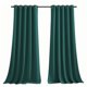 thumbnail image 1 of Paneles de cortina navideños NICETOWN blackout verde cazador 70 x 240 cm, 1 of 6