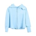 thumbnail image 2 of TMOYZQ Kids Zip Up Sun Hoodie UPF50+ Lightweight Sun Protection Jacket for Girls Boys Athletic Tops with Thumbholes 2-11 Years, 2 of 3