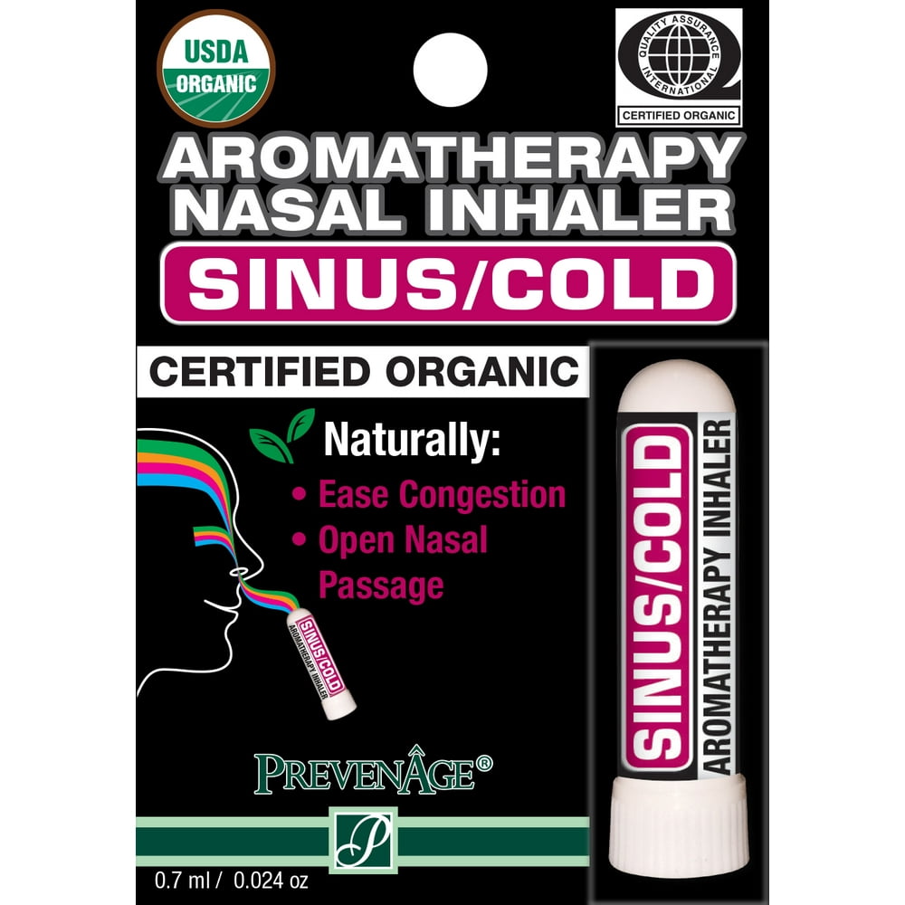 Nasal Inhaler Aromatherapy Sinus/Cold Made with 100 Pure Therapeutic