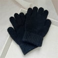 thumbnail image 2 of qolati Kids Winter Gloves Boys Girls Warm Knit Gloves for Clod Weather Toddler Stretchy Solid Full Finger Glove for Driving Running Hiking 1-12 Years, 2 of 4
