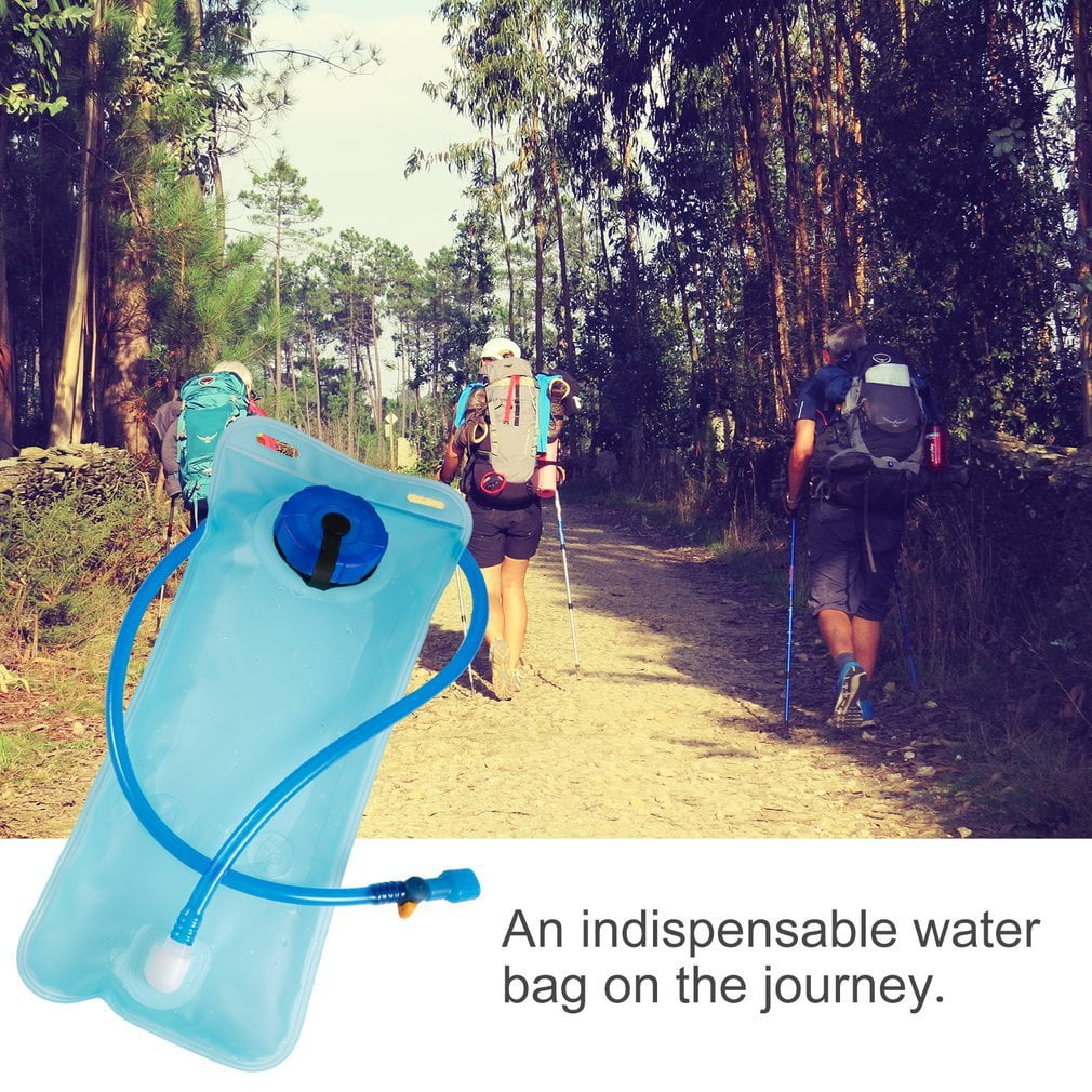 2L Bicycle Bike Cycling Mouth Water Bladder Bag Hydration Camping Sports Blue Water Bag by