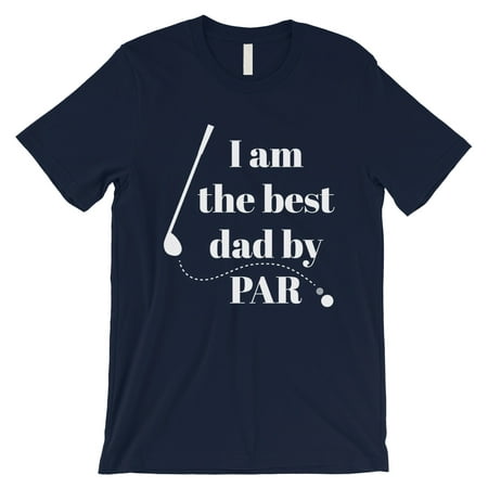 Best Dad By Par Golf Mens Navy Shirt (Best Golf Shirts 2019)