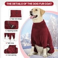 thumbnail image 3 of Dog Fleece Jumpsuit Thicken Double-Sided Fur Dog Coat Pajamas Windproof Warm Winter Clothes Jacket Sweater for Small Large Dogs, 3 of 7