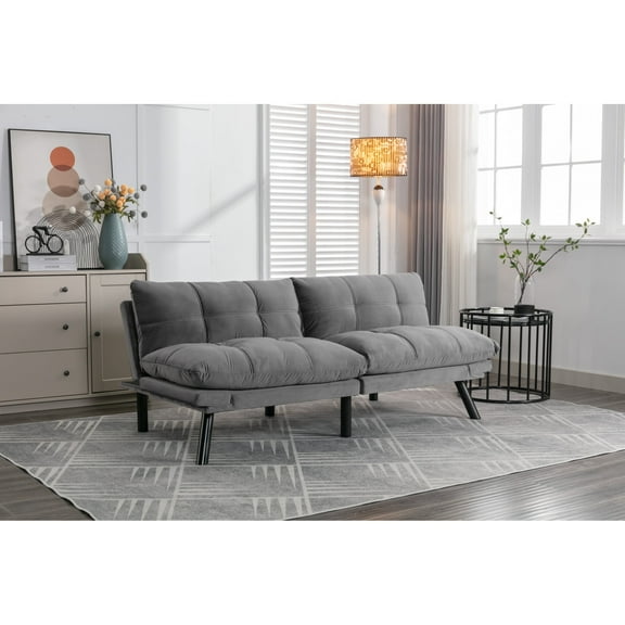Newboti Furniture Light Grey Convertible Folding Modern sofa Bed 14585