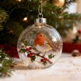 thumbnail image 4 of WUJGXI Transparent Christmas Ball Ornaments Clear Acrylic Bird Memorial for Xmas Tree Home Party Decor Festive Holiday Tree Decoration, 4 of 4
