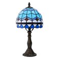 thumbnail image 1 of MEHOOM Tiffany Style Table Lamp with Stained Glass Lamp Shade, LED 3 Color,Auto Timer Dimmable,Bedroom, Living Room, 1 of 9