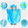 thumbnail image 3 of Raincoats for Kids Rain Coats Jacket Hooded Raincoat Boys Girls Reusable Rainwear 3-12 Years, 3 of 4