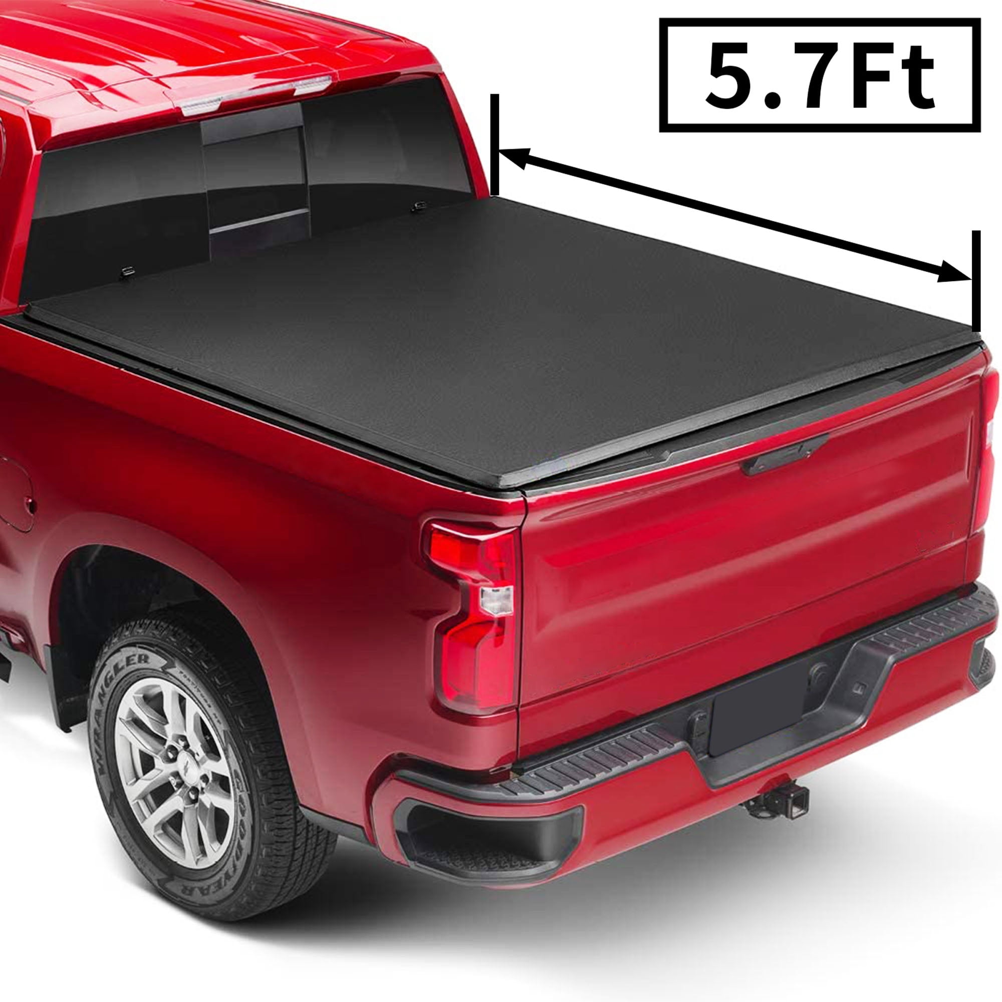 Tonneau Cover Black Soft Folding Truck Bed Tonneau Cover For 2009 2018 Dodge Ram 1500 2011 2018 Ram 2500 3500 Walmart Com Walmart Com