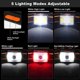 thumbnail image 2 of Linterna frontal (2 piezas), linterna frontal LED de 1800 lux con 5 modos de luz, linterna frontal ajustable resistente al agua IPX5, linterna frontal recargable por USB para pesca, acampada y carrera, 2 of 5