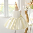 thumbnail image 4 of Robe de Fête Formelle pour Filles Tout-Petits et Filles avec Nœud Papillon, Sans Manches, pour le Jeu Quotidien et, 4 of 7
