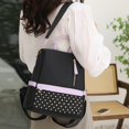 thumbnail image 3 of Mochila grande Bolso de viaje impermeable Cremallera Bolso de trabajo sólida informal (Negro), 3 of 6
