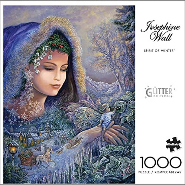 Buffalo Games - Josephine Wall - Spirit of Winter (Edición Glitter) - Rompecabezas de 1000 Buffalo Games Buffalo Games