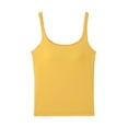 thumbnail image 7 of Tank Tops with Built In Bra Square Neck Ribbed Basic Cami Shirts Bodycon High-Low Hem Camisole Tops Work Out Summer Outfits, 7 of 7