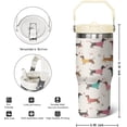 thumbnail image 2 of 30 oz Dachshund Iceflow Flip Tumbler with lid and Straw,Dachshund CoffeeTravel Mug Cup Water Botter, Dog Gifts for Women,Dachshund Stuff Decor Accessories, 2 of 4