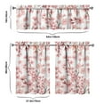thumbnail image 6 of Kitchen Curtains and Valance Set 36 Inch Tier Pioneer Colorful Floral 3 Pieces Set Dining Room Small Curtain Drapes Cafe Curtains Valance for Home Decor Rod Pocket, 6 of 6