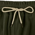 thumbnail image 6 of Mens Corduroy Shorts Elastic Waist Drawstring Straight Leg Men's Casual Shorts with Pockets Relaxed Fit Summer Beach Shorts for Men, 6 of 9