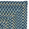 thumbnail image 2 of 10' x 13' Pale and Navy Blue All Purpose Handcrafted Reversible Rectangular Area Throw Rug, 2 of 2