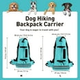 thumbnail image 2 of Duuclume Dog Hiking Backpack Carrier, Hands-Free Dog Travel Bags with Storage & Reflective Strips (Green,L), 2 of 7