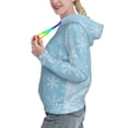 thumbnail image 2 of Haiem Snowflake Snowing for Women's Fashion Hoodies & Sweatshirts with Kangaroo Pocket,Hooded Sweatshirt with Eye-catching Drawstrings-XX-Large, 2 of 7