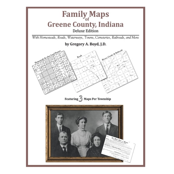 Family Maps of Greene County, Indiana (Paperback)